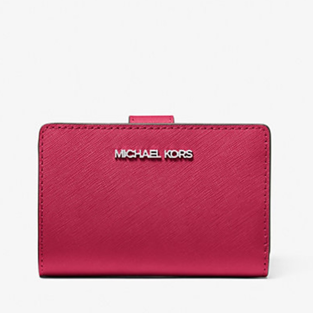 MICHAEL KORS Medium Saffiano Leather Bifold ZP CN Wallet
COLOR DK RASPBERRY
NWT - Picture 3 of 16